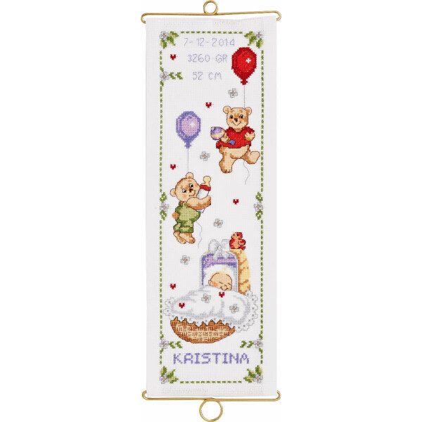 Permin counted cross stitch kit "Bell-pull girl", 14x40cm, DIY, 36-2345