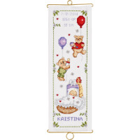 Permin counted cross stitch kit "Bell-pull girl", 14x40cm, DIY, 36-2345