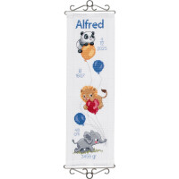 Permin counted cross stitch kit "Alfred", 14x45cm, DIY, 36-1736
