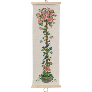 Permin counted cross stitch kit "Rose tree",...