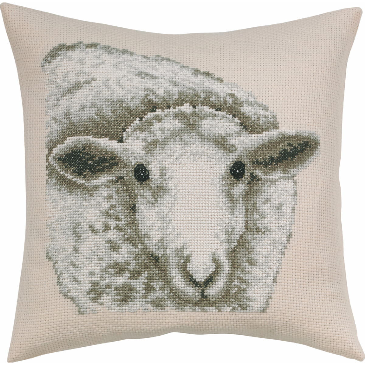 Permin cushion counted cross stitch kit "White...