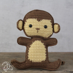 Hardicraft Chrochet kit Amigurumi "Morris Monkey", 17cm, cotton yarn with stuffing material, DIY