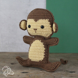 Hardicraft Chrochet kit Amigurumi "Morris Monkey", 17cm, cotton yarn with stuffing material, DIY