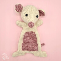 Hardicraft Knitting kit Amigurumi "Yfke Mouse", 23cm, with cotton yarn and stuffing material, DIY