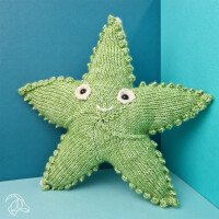 Hardicraft Knitting kit Amigurumi "Sterre Starfish", 27cm, with cotton yarn and stuffing material, DIY