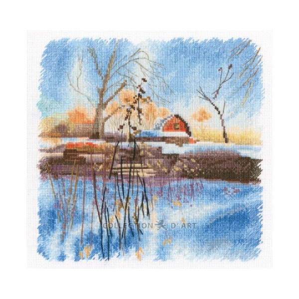 RTO counted cross stitch kit "Frost and Sun", 21,5x21cm, DIY