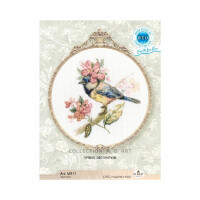 RTO counted cross stitch kit "Spring Decoration", 16,5x17,5cm, DIY