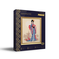 Panna counted cross stitch kit "Golden Series Women of the World. Japan", 28x34,5cm, DIY