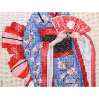 Panna counted cross stitch kit "Golden Series Women of the World. Japan", 28x34,5cm, DIY