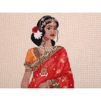 Set de punto de cruz Panna "Serie Dorada Mujeres del Mundo. India", patrón de conteo, 28,5x34cm