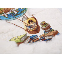 Набор для вышивания крестом Panna "Золотая серия "Читательское путешествие", счетная схема, 27x37 см