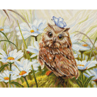 Luca-S counted cross stitch kit "Lucky Owl", 30x24cm, DIY