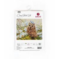 Luca-S counted cross stitch kit "Lucky Owl", 30x24cm, DIY