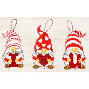 Luca-S counted cross stitch kit "Toys kit Gnomes of...