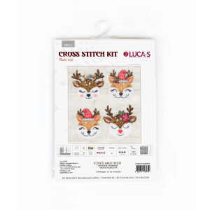 Luca-S counted cross stitch kit "Toys kit Foxes and...