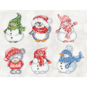 Luca-S counted cross stitch kit "Toys kit Winter Set...