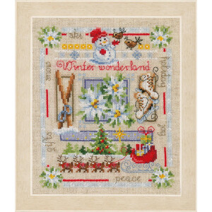 Vervaco counted cross stitch kit "Winter",...