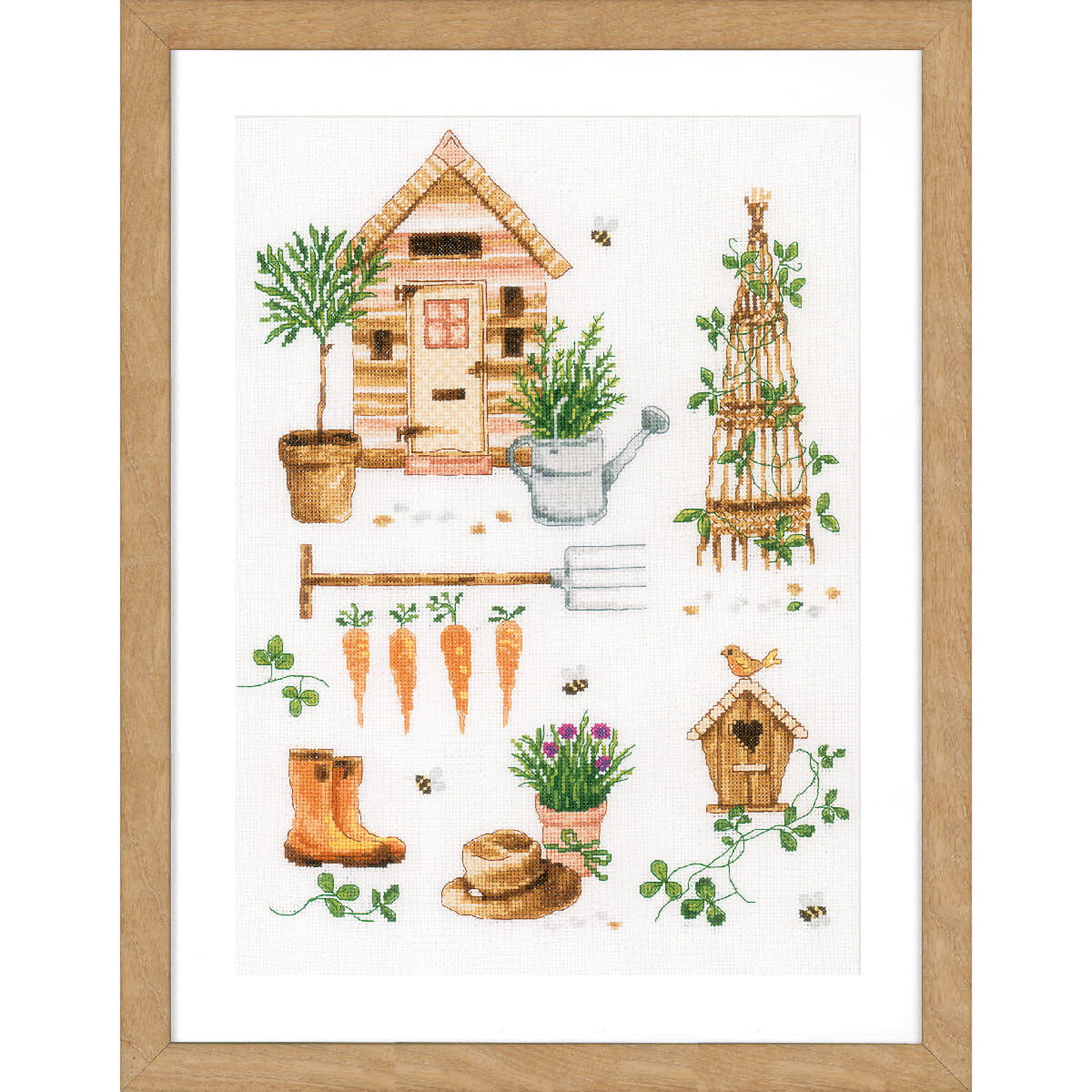 Vervaco counted cross stitch kit "Garden",...
