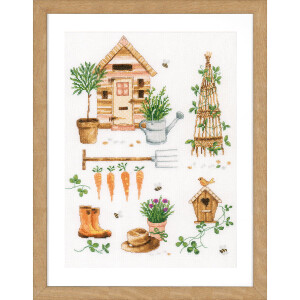 Vervaco counted cross stitch kit "Garden",...