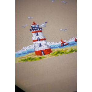 Vervaco stamped cross stitch kit tablechloth...