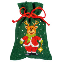 Vervaco herbal bags counted cross stitch kit "Christmas" Set of 3, 8x12cm, DIY