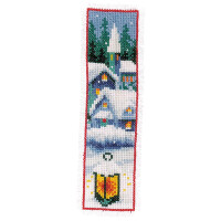 Vervaco Набор для вышивания крестом "Зимние деревни" Комплект из 2 закладок, счетный крест, 6х20см