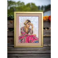 Lanarte counted cross stitch kit "Traditional reminiscence", 35x45cm, DIY