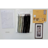 Lanarte counted cross stitch kit "Animals Protective care Aida", 17x50cm, DIY