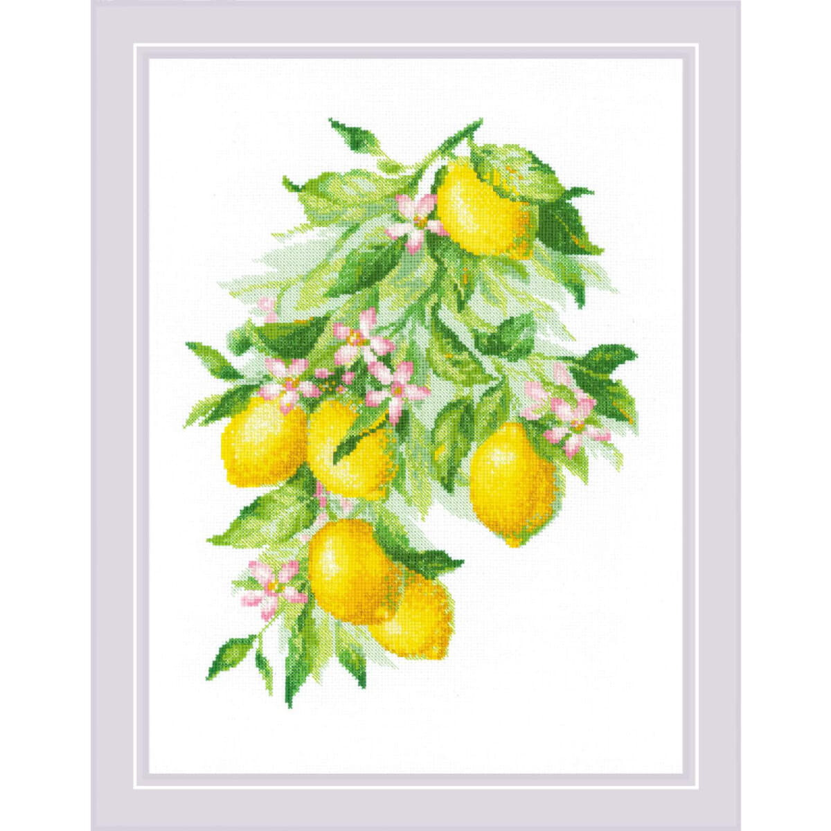 Riolis Set de punto de cruz "Bright Lemons",...