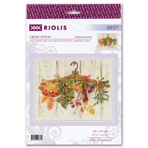 Riolis Kreuzstich Set "Geschenke des Herbstes",...
