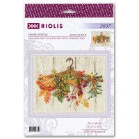 Riolis Kreuzstich Set "Geschenke des Herbstes", Zählmuster, 30x24cm