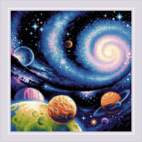 Riolis counted cross stitch kit "Other Worlds", 40x40cm, DIY