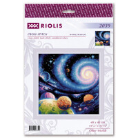 Riolis Kit de point de croix "Autres mondes", motif à compter, 40x40cm