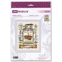 Riolis Set per punto croce "Good catch", schema per il conteggio, 18x24cm