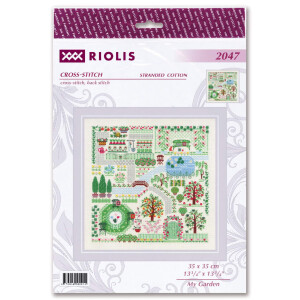 Riolis counted cross stitch kit "My Garden", 35x35cm, DIY
