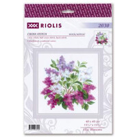 Набор для вышивания крестом Риолис "Пурпурные цветы", счетная схема, 40х40 см