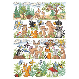 Lindner´s Cross Stitch counted Chart "Animals...