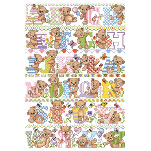 Lindner´s Cross Stitch counted Chart "Teddy...