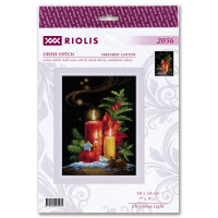 Набор для вышивания крестом Риолис "Рождественский свет", счетная схема, 18х24 см