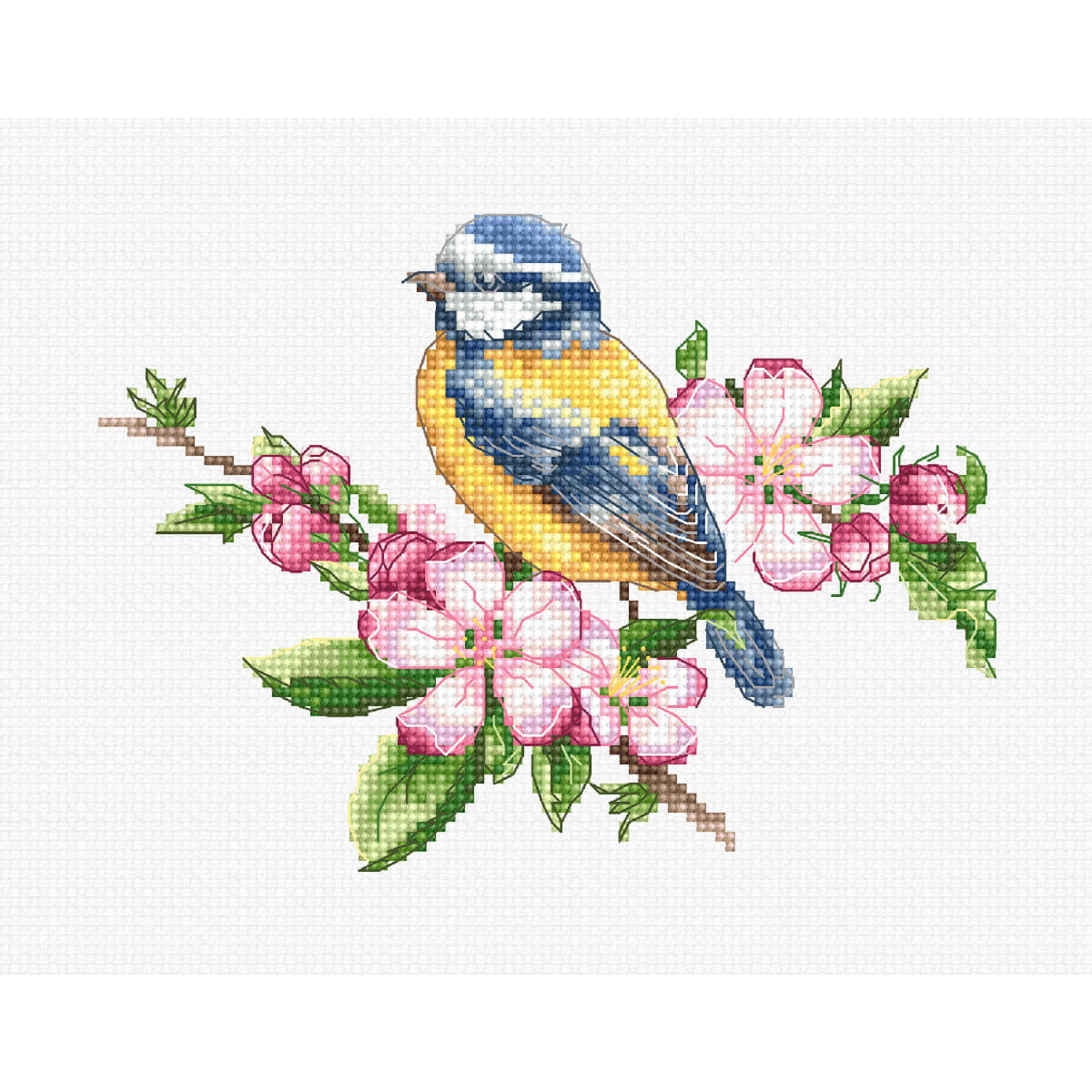 This embroidery kit from Luca-s features a cross stitch...