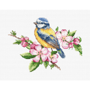 Luca-S counted cross stitch kit "The Blue Tit",...