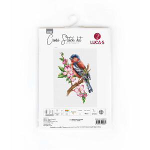 Luca-S Kit de point de croix "Oiseau Pinson",...