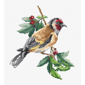 Luca-S counted cross stitch kit "Goldfinch...