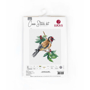 Luca-S counted cross stitch kit "Goldfinch...
