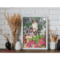 Luca-S counted cross stitch kit "Gentle affection", 25x32cm, DIY