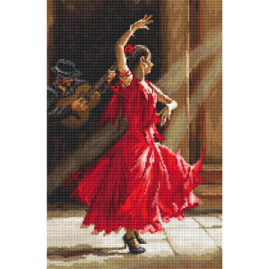 Letistitch Set point de croix "Flamenco", motif...