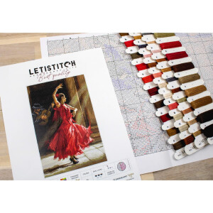 Letistitch counted cross stitch kit "Flamenco",...
