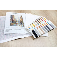 Letistitch counted cross stitch kit "Sunset on 5th Avenue, Range Cities", 40x29cm, DIY