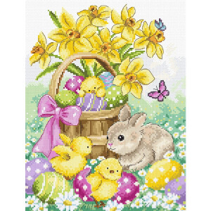 Letistitch counted cross stitch kit "Easter Rabbit...