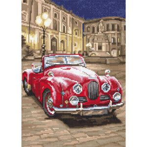 Letistitch counted cross stitch kit "Red Sports...